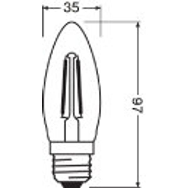 LED Retrofit CLASSIC B DIM 4.8W 827 Clear E27 image 8