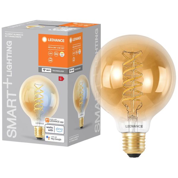 SMART+ Lamp LEDVANCE WIFI FILAMENT GLOBE TUNABLE WHITE 2200K image 3