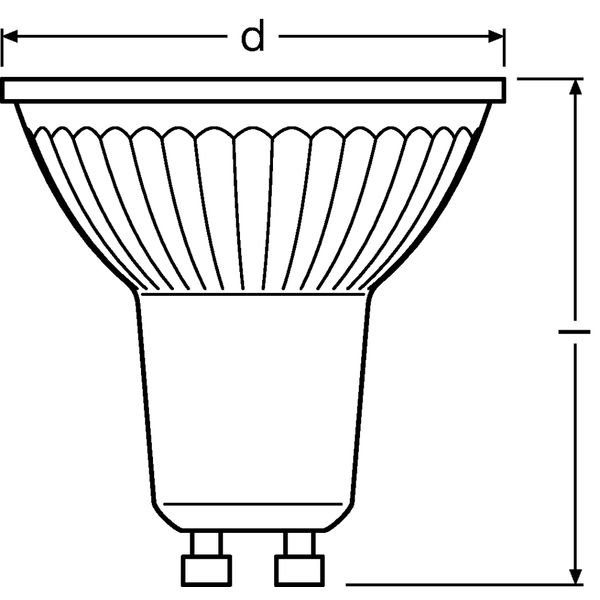 LED BASE PAR16 50 36 ° 4.3 W/2700 K GU10 image 3