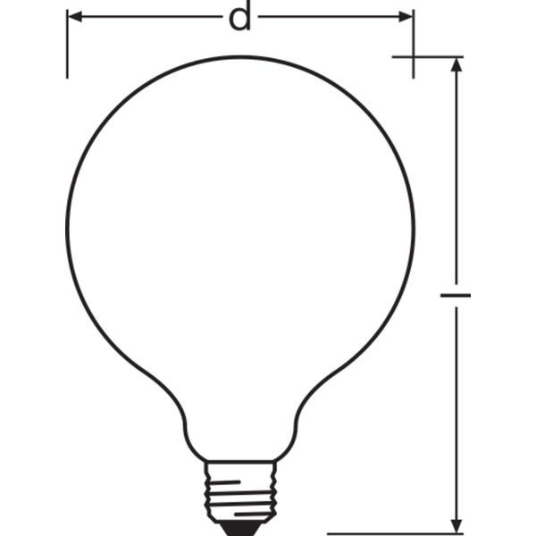 LED CLASSIC GLOBE DIM P 7.5W 827 Frosted E27 image 8