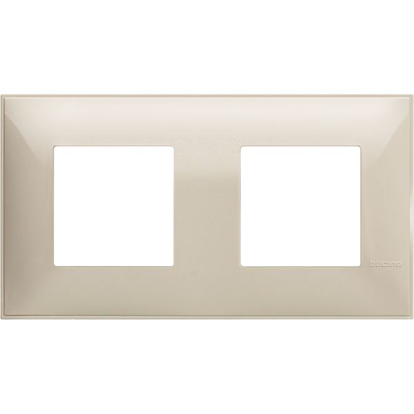 CLASSIA - COVER PLATE 2X2P CREAM image 1