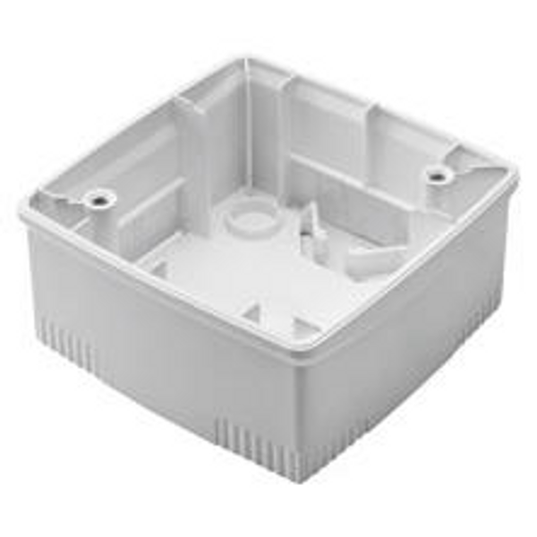 WALL-MOUNTING BOX FOR ONE PLATE - INTERNATIONAL STANDARD 2 GANG - WHITE - CHORUSMART image 1