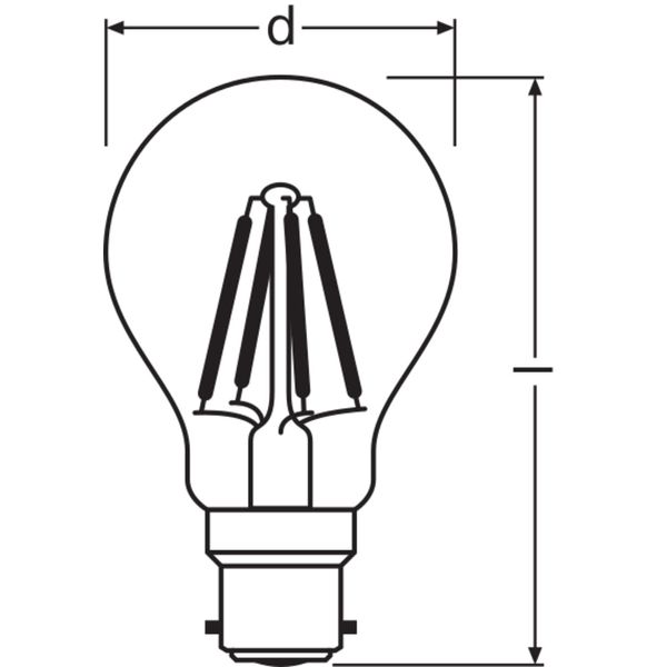 PARATHOM® CLASSIC A DIM 6.5W 827 Clear B22d image 6