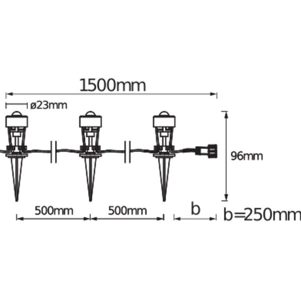 ENDURA GARDEN DOT 3 Dots Extension 3000K image 4