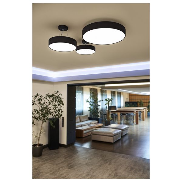 MEDO 30 LED ceiling light, black, optionally suspendable image 3