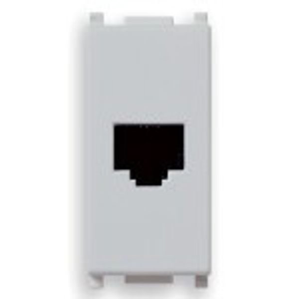 RJ11 phone jack 6/4 Silver image 1