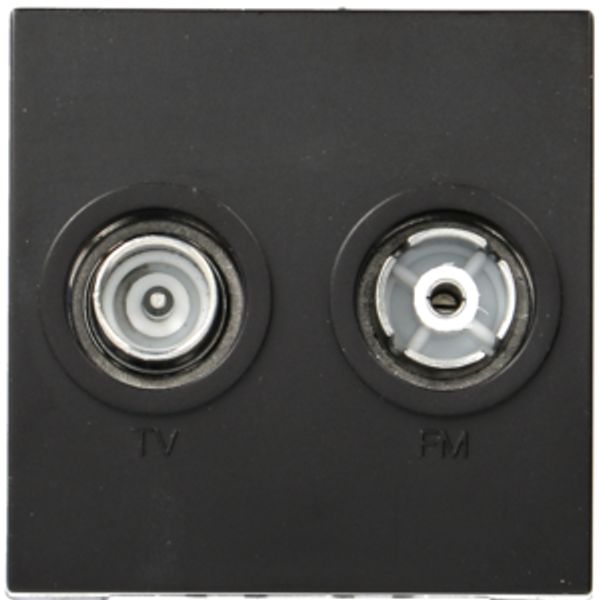 Systo TV+FM direct socket Black image 1