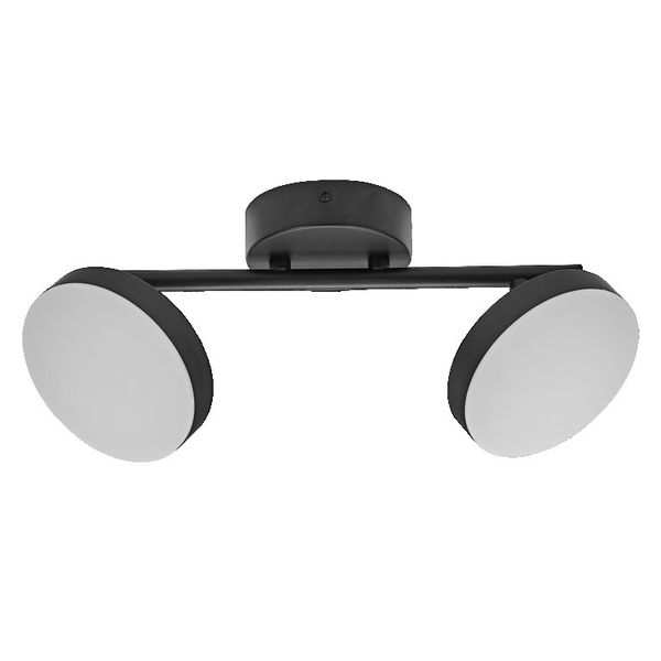 DECOR SPOT MOON 2SPOT 10.5W 830 BK LEDV image 1