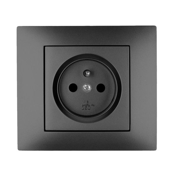 VESTRA 2P+Z FLUSH-MOUNTED SOCKET n/f image 3