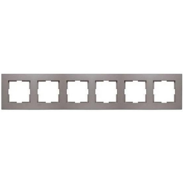 Novella Accessory Anthracite Six Gang Frame image 1