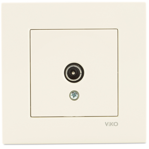 Karre Beige TV Socket Terminated image 1