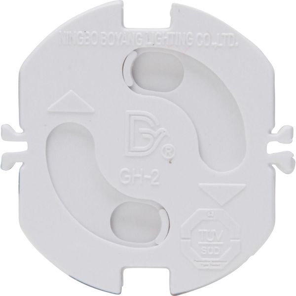 Shutter for socket outlets, white image 1