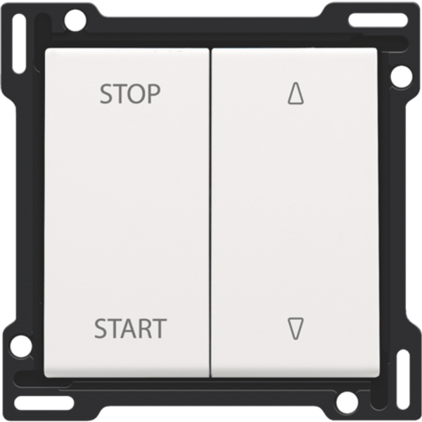 Finishing set for electrically separated roll-down shutter switch, whi image 1