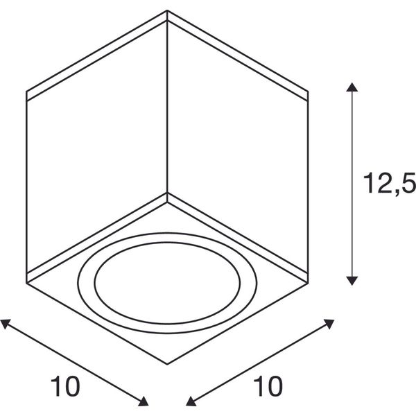 ENOLA M SQ 10W 3000/4000K 230V LED IP65 anthracite image 3