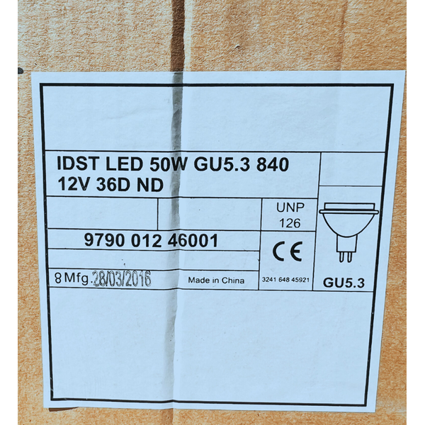 Bulb LED GU5.3 8.2W 4000K 36" 12V 621lm without packaging. image 3