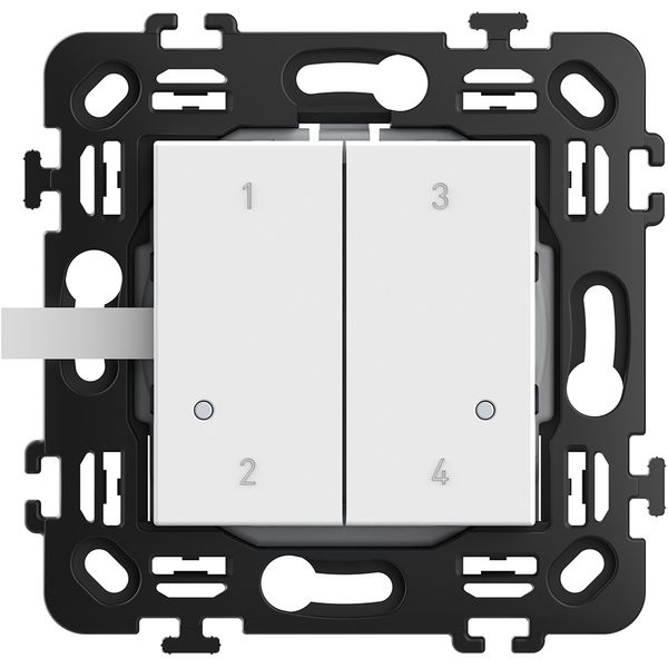 CLASSIA - 4 scenes wireless switch white image 1