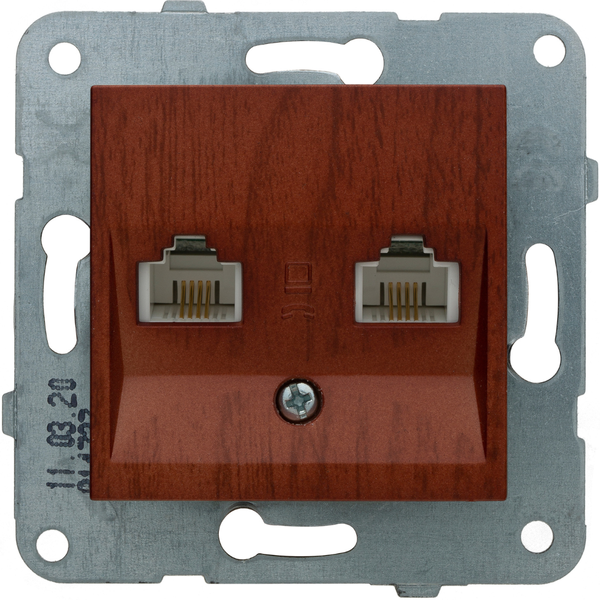 Novella-Trenda Cherry TV Socket Terminated image 1