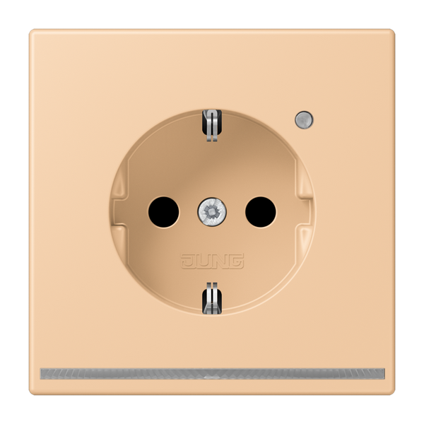 SCHUKO socket with LED pilot light LC321 LC1520-OLNW237 image 1