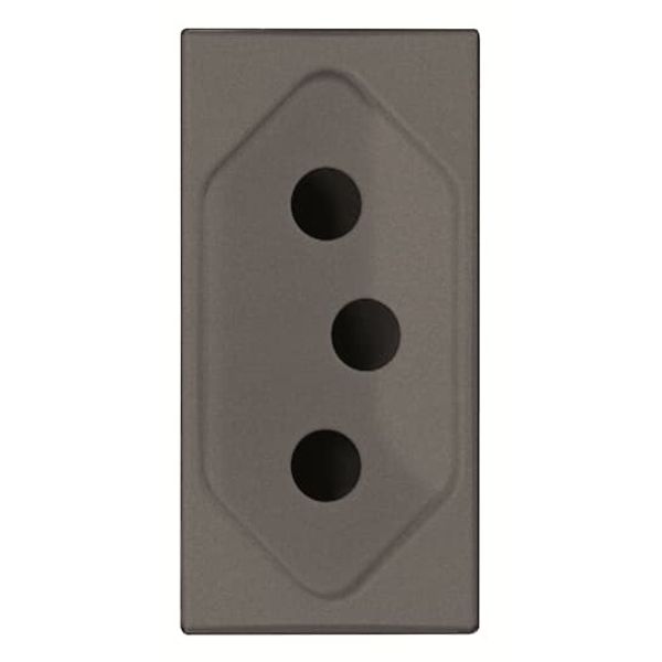 N2136 AN Socket outlet BR 10A Anthracite - Zenit image 1