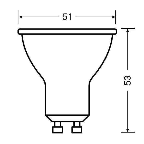 PARATHOM® PAR16 80 60° 6.9 W/2700K GU10 image 2