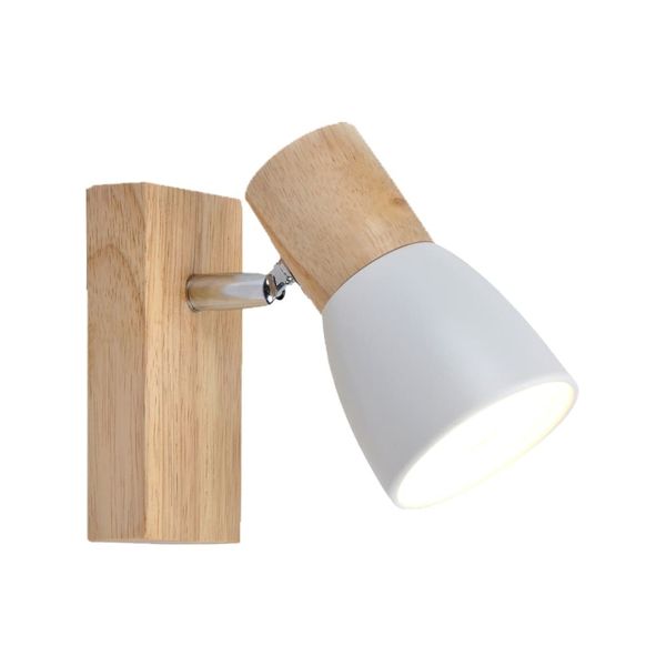 Lan Wall Lamp 1xE14 Natural Wood image 1