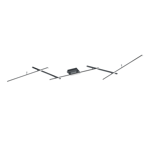 Arvin LED ceiling lamp matt black RGB image 1