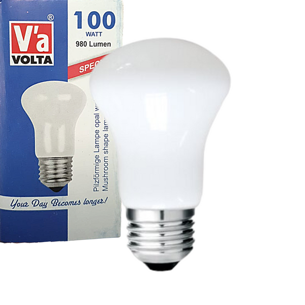 Incandescent Bulb E27 100W 220V FR Mushroom Opal White image 1