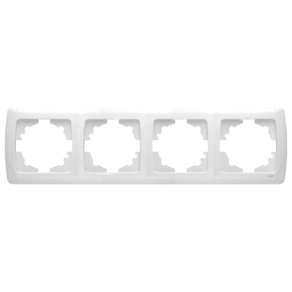 Carmen Accessory White Four Gang Frame image 1