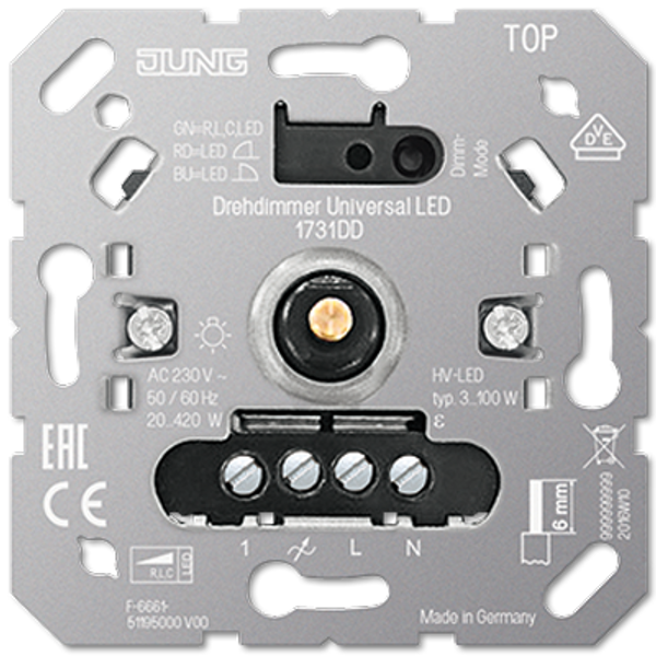 Dimmer Insert,Rotdim,3-400W,20-420V image 4