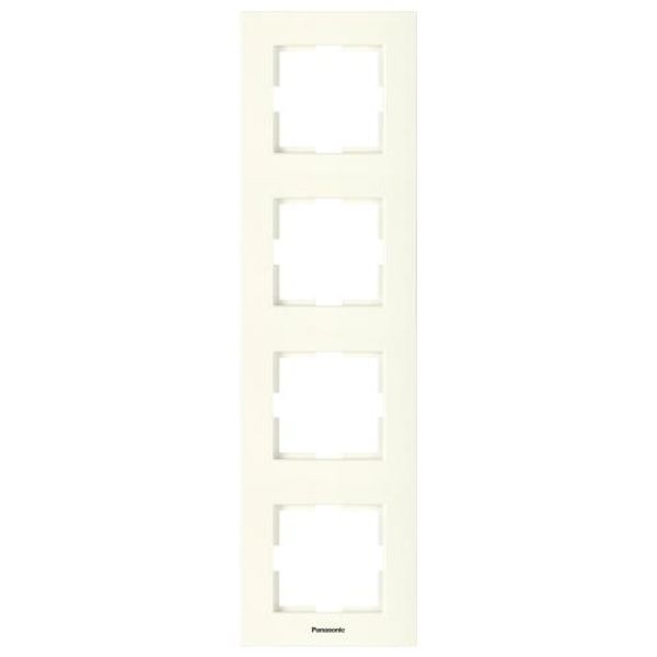 Karre Plus Accessory Beige Four Gang Frame image 1