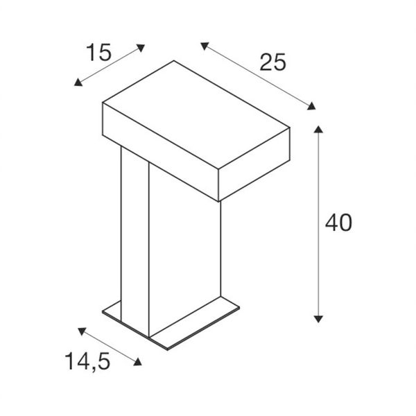 RUSTY® PATHLIGHT 40, LED outdoor floor stand, rust coloured, IP55, 3000K image 2