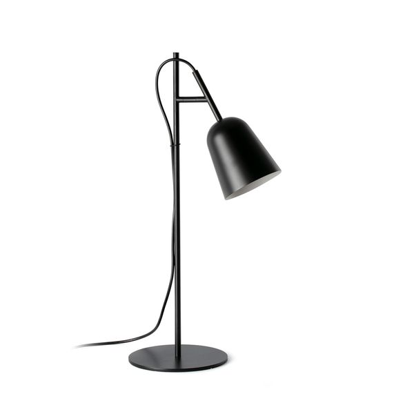 STUDIO TABLE LAMP BLACK SHADE 1XE14 image 1