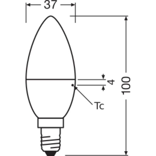 BELLALUX® CLB 25 FR 3.3 W/2700 K E14 image 4