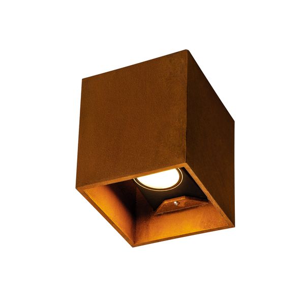 RUSTY® UP/DOWN WL, outdoor LED surface-mounted wall light square rust CCT switch 3000/4000K image 1