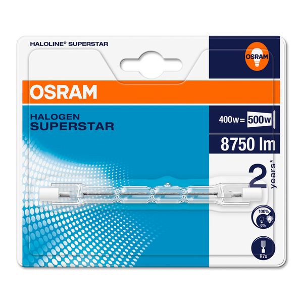 Halogen Lamp Osram HALOLINE® SUPERSTAR 400W 240V R7S image 1