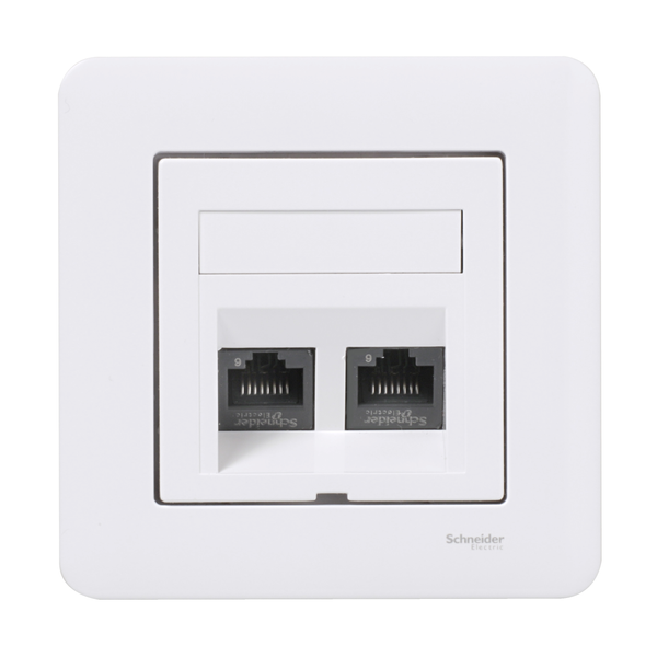 Exxact data socket - RJ45 Cat6 UTP - complete product - angled image 4