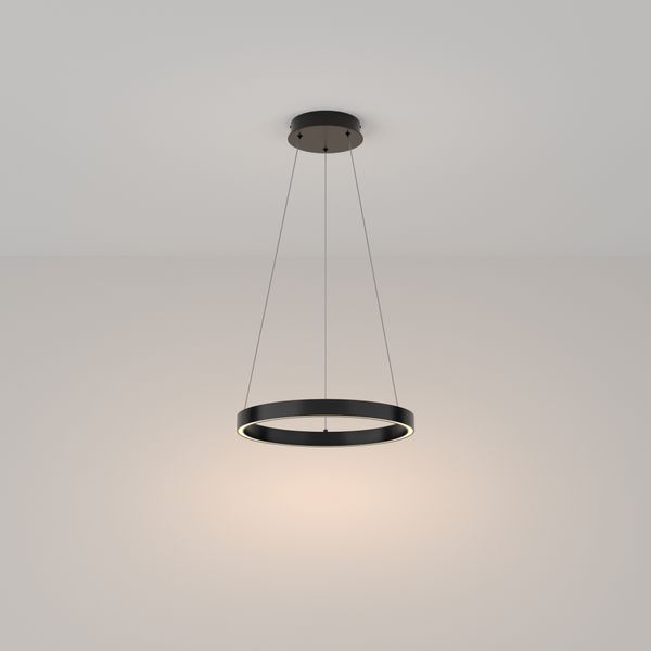 Modern Rim Pendant lamp Black image 1