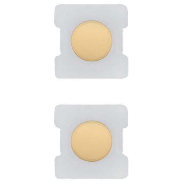 2 buttons Tondo HA lightable gold image 1