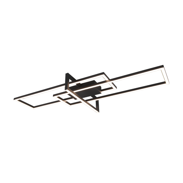 Salinas LED ceiling lamp matt black image 1