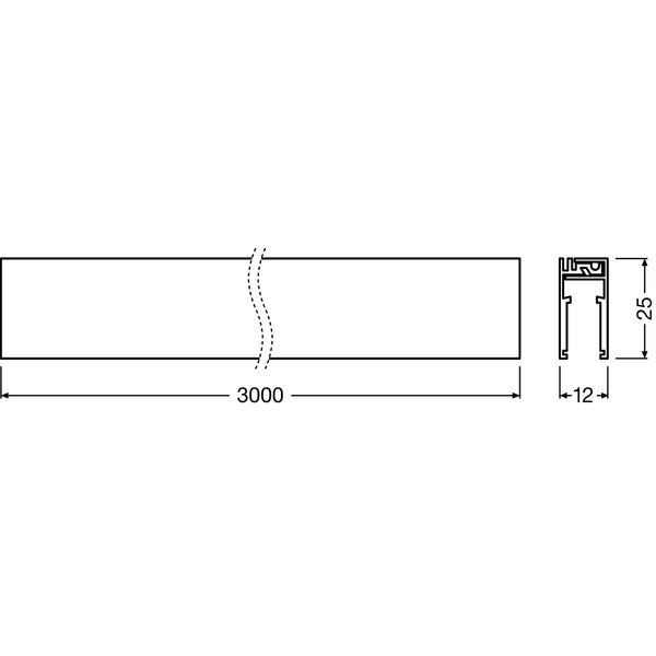 EDGE LIGHTING TRACK System -T810G12H25-300 image 2