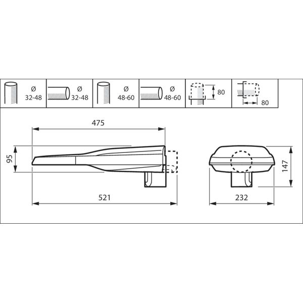 BN126C LED80S/840 PSU ELB3 L1500 image 2