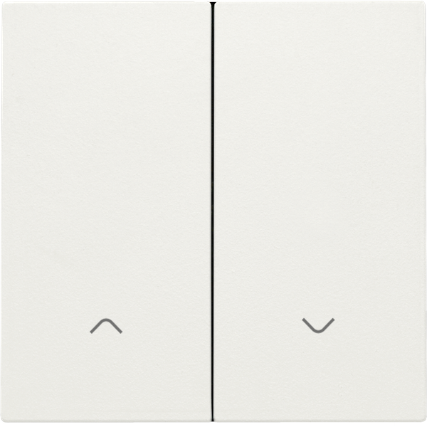 Finishing set for double electronic roll-down shutter switch, white image 2