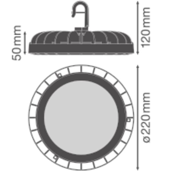 HIGH BAY COMPACT 133W 840 110DEG IP65 image 3