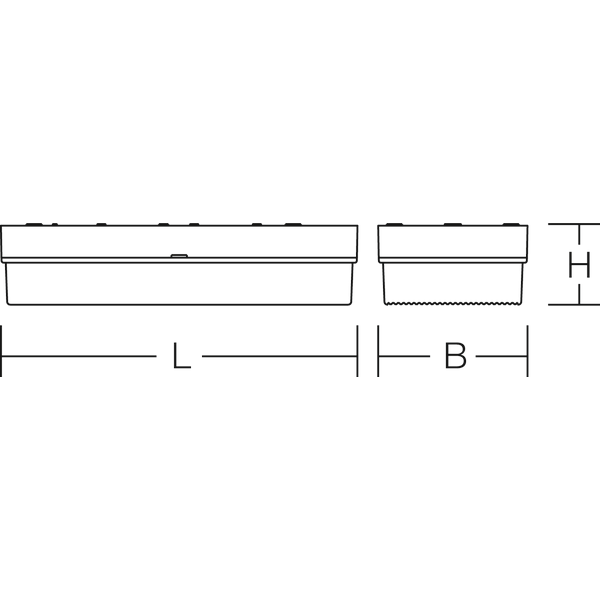 GSUN 4, 4 W, white, on/off Wall luminaires, L 344 B 144 H 78, SBS, 3 h image 3