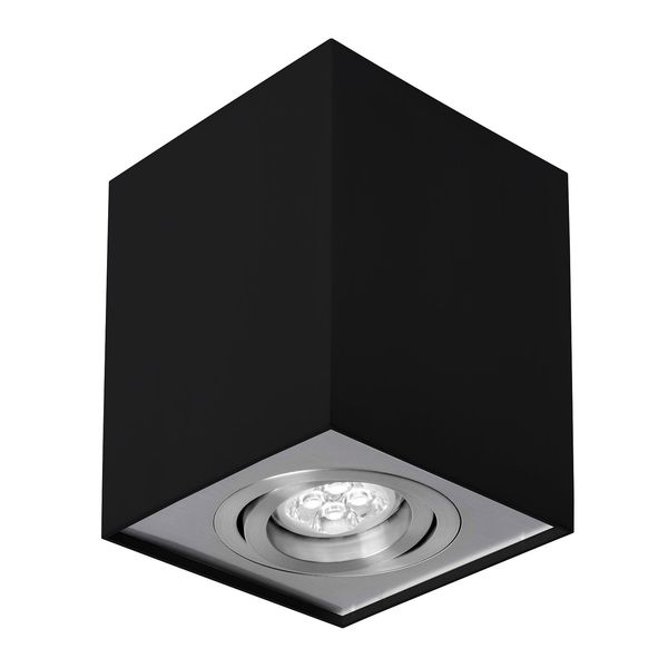 CHLOE GU10 MINI SURFACE MOUNTED GU10 250V IP20 70x100mmBLACK, INNER GOLD round TRACK image 10