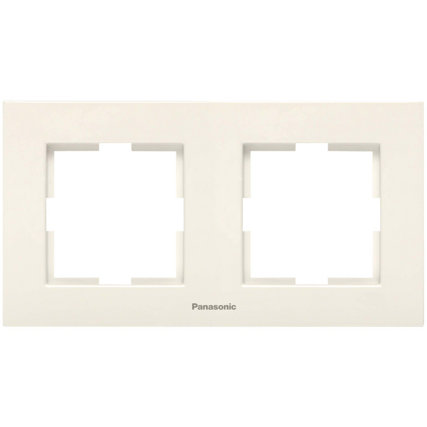 Karre Plus Accessory Beige Two Gang Frame image 1