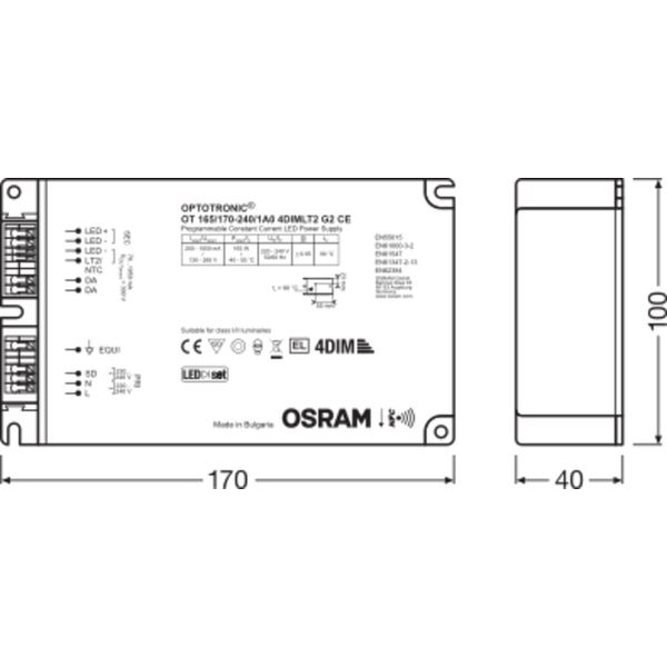 OPTOTRONIC® Constant current LED power supplies with 4DIM-DALI and NFC image 2