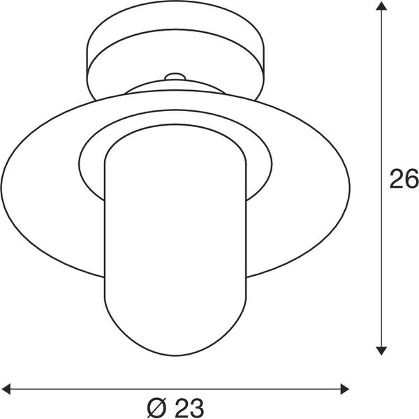 MOLAT E27 Outdoor Ceiling luminaire,anthracite,60W,IP44 image 2