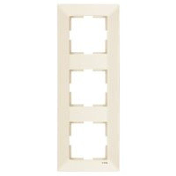 Meridian Accessory Beige Three Gang Frame image 1