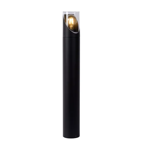 Lucide NORMAN - Bollard light Outdoor - Ø 9 cm - 1xE27 - IP65 - Black image 1